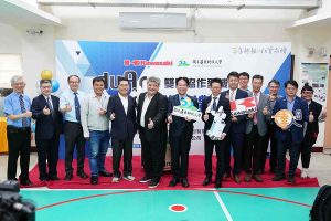 Kawasaki Donates 3 Dual-Arm Robotic Arms to NPUST