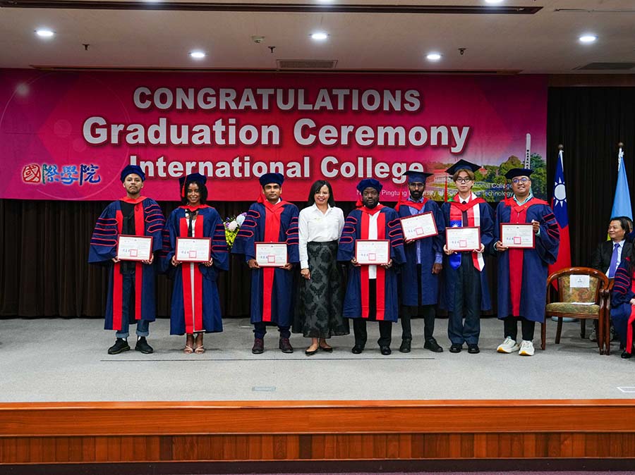 Ambassadors from Four Nations Gather at NPUST for International College Commencement Ceremony