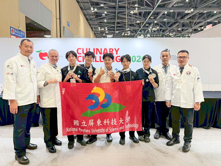 NPUST Hospitality Students Sweep 10 Awards at South Korea Culinary Challenge